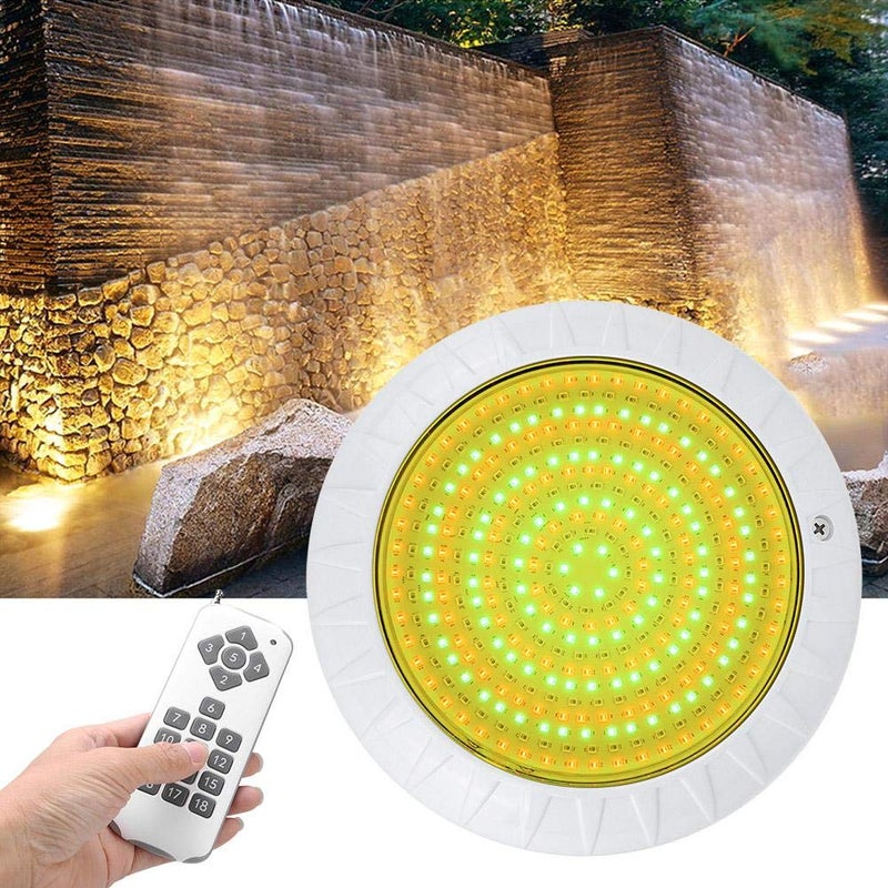 JADPES ضوء LED تحت الماء لجهاز JADPES لحمام السباحة، AC12V 35W 360 LED RGB أضواء IP68 متعددة الألوان مع جهاز تحكم عن بعد لتزيين حمام السباحة/الصخور - Image 1